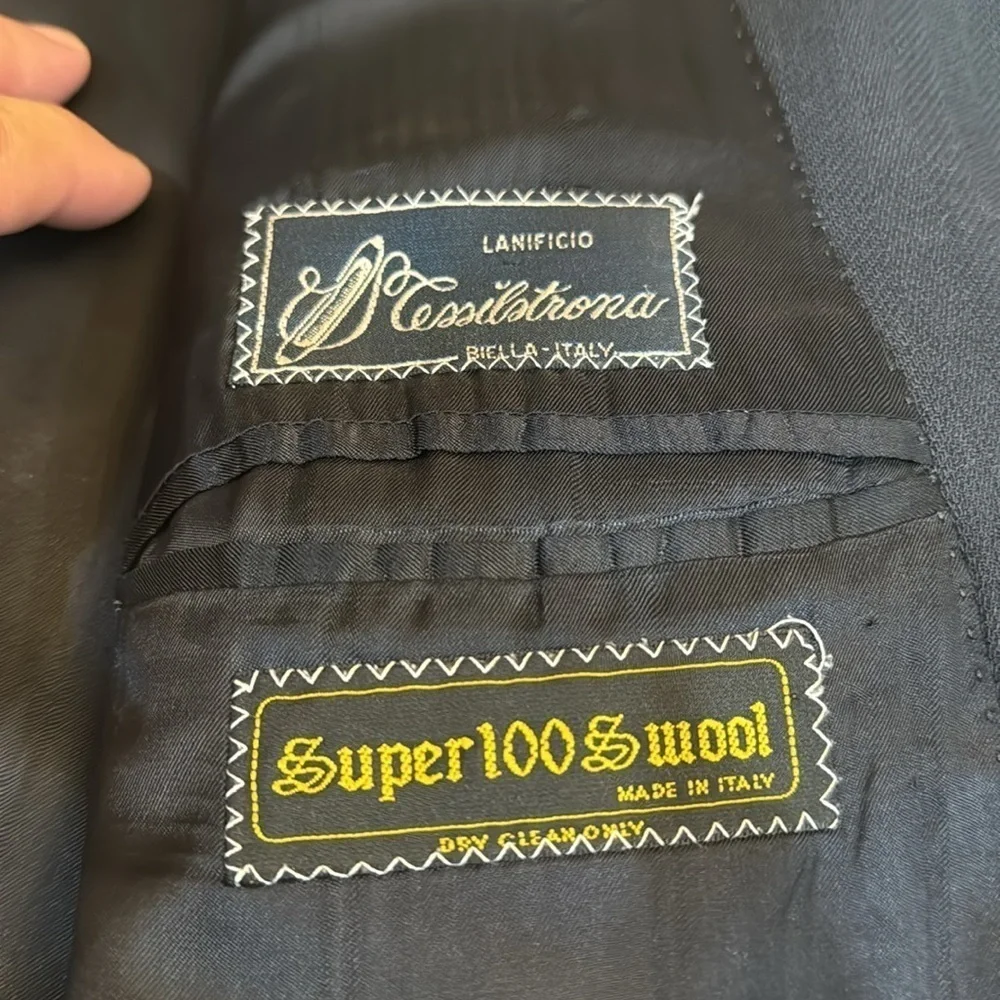 Bernini Signature Super‎ 100’s wool charcoal 4 button blazer